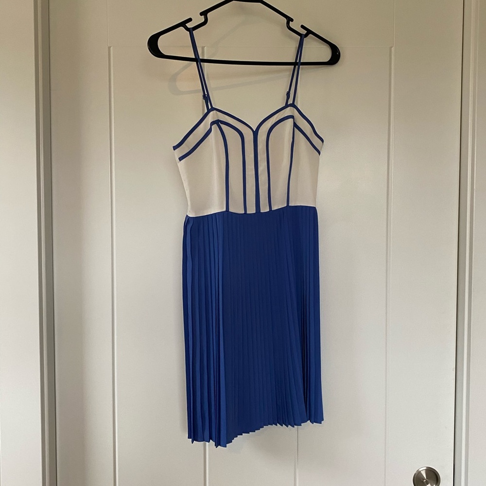 Blue and white mini